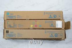 3 New OEM Konica Bizhub C450i/C550i/C650i TN626 CYK Toners ACV1430,230,130