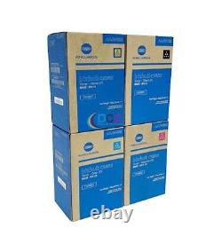 Genuine Konica Minolta TNP80 CMYK Toner Cartridges Set Bizhub C3320i / C3321i