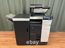 Konica Minolta Biz Hub C754e Color Copier Printer Scanner Finisher Low Use 83K