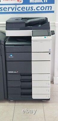 Konica Minolta Bizhub C454e Color Copier Printer Scanner Network Booklet maker