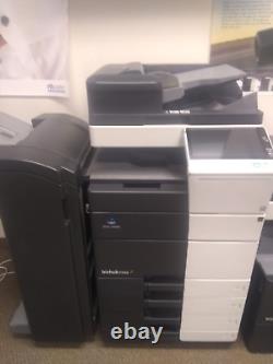 Konica Minolta Bizhub C458 Color Copier Printer Scanner SORTER STAPLER