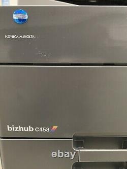 Konica Minolta Bizhub C458 (Low Meter) Color Copier Printer Scanner MFP