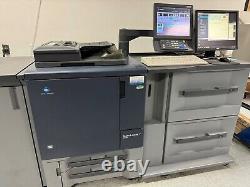 Konica Minolta Bizhub PRESS C1060 Color Copier Booklet High Speed Printer Used