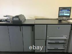 Konica Minolta Bizhub Pro 1200p Printer Loaded Finishing Options Low Meter 6.5 M